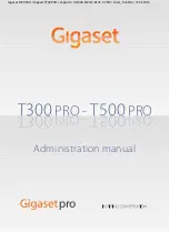 Gigaset T300PRO Administration Manual предпросмотр