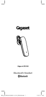 Gigaset ZX530 Manual preview