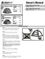 GigaTent MM01 Owner'S Manual preview