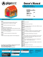 GigaTent Noahs Ark CT087 Owner'S Manual preview