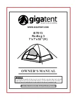 GigaTent Redleg 3 Owner'S Manual preview