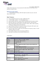 Предварительный просмотр 2 страницы Gigawave G-AP-CPE-8K Datasheet