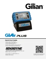 GilAir Plus PN 360-0132-01 Quick Start Manual preview