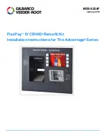 Предварительный просмотр 1 страницы GILBARCO VEEDER-ROOT FlexPay IV CRIND Advantage Series Installation Instructions Manual