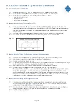 Preview for 14 page of GILBERTS Ductgard Series Installation,Operation And Maintenance Instruction