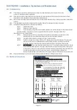 Preview for 17 page of GILBERTS Ductgard Series Installation,Operation And Maintenance Instruction