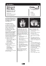 Gildewerk DMB-00001 Mini-Bain 1000 Quick Start Manual preview