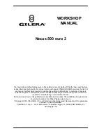 Preview for 2 page of Gilera 633721 Workshop Manual