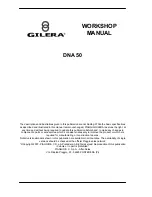 Preview for 2 page of Gilera DNA 50 Workshop Manual