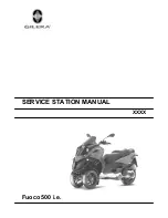 Gilera Fuoco 500 Service Station Manual preview