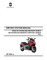 Gilera GP 800 i.e. Service Station Manual preview