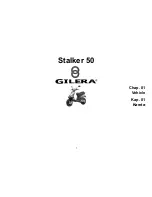 Preview for 7 page of Gilera Stalker 50 Manual