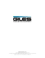 Preview for 102 page of GILES EOF-20/20 Operation & Service Manual