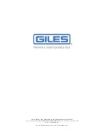 Preview for 104 page of GILES GBF-35 Operation & Service Manual