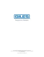 Preview for 108 page of GILES GBF-70 Operation & Service Manual