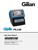 Gilian GilAir Plus Operation Manual предпросмотр