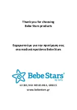 Preview for 8 page of Gilis Bebe Stars 816 User Manual