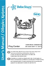 Gilis Bebe Stars Play Center 4103 User Manual preview