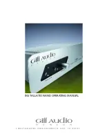 Gill Audio Lissa integrated amplifier Installation And Operating Manual предпросмотр