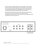 Preview for 4 page of Gill Audio Lissa integrated amplifier Installation And Operating Manual