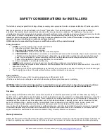 Preview for 4 page of Gill Electronics Teslink WPT503CM Installation Information