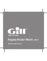 Preview for 1 page of Gill Regatta Master Watch W012 Instructions Manual