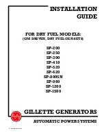 Gillette Generators SP-1200 Installation Manual preview