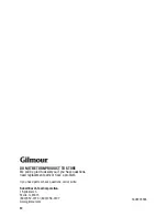 Preview for 12 page of Gilmour BackSaver GP1 Safety And Operating Instructions Manual