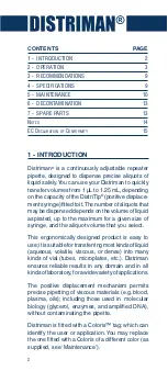 Preview for 2 page of Gilson DISTRIMAN Manual