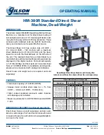 Preview for 1 page of Gilson HM-380R Operating Manual