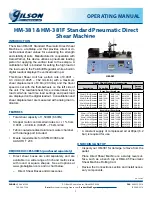 Preview for 1 page of Gilson HM-381 Operating Manual