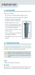 Preview for 10 page of Gilson Microman M10 User Manual