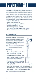 Preview for 4 page of Gilson PIPETMAN F Series Manual