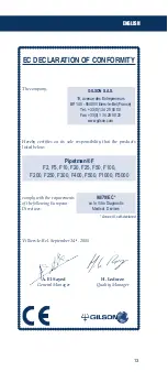 Preview for 13 page of Gilson PIPETMAN F Series Manual