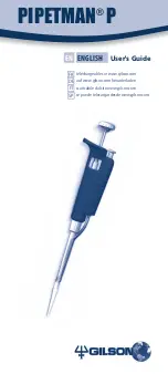 Gilson PIPETMAN P Series User Manual preview