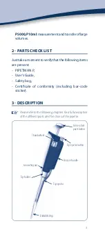 Preview for 3 page of Gilson PIPETMAN P Series User Manual