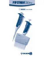 Preview for 1 page of Gilson Pipetman Ultra 12x20 User Manual