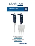 Preview for 1 page of Gilson pipetman Quick Manual