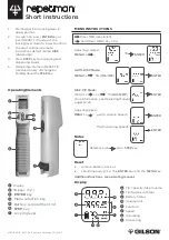 Preview for 2 page of Gilson repetman Short Instructions