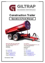 Giltrap Construction 17 Operations & Parts Manual preview