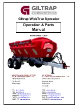 Giltrap WideTrac Operations & Parts Manual preview