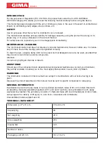 Preview for 2 page of Gima 27403 User Manual And Assembly Instructions