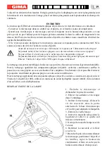 Предварительный просмотр 19 страницы Gima 31001 Use And Maintenance Book