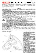 Предварительный просмотр 25 страницы Gima 31001 Use And Maintenance Book