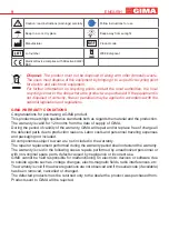 Preview for 9 page of Gima 31107 Use And Maintenance Book