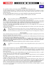 Preview for 2 page of Gima 32750­ Use And Maintenance Book