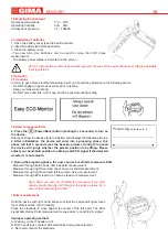 Preview for 4 page of Gima Cardio-A Palm ECG Use And Maintenance Book