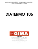 Gima DIATERMO 106 Instruction Manual preview