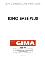 Предварительный просмотр 1 страницы Gima IONO BASE PLUS Instruction Manual