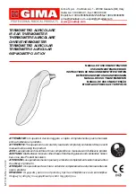 Preview for 1 page of Gima IR EAR THERMOMETER Use And Maintenance Book